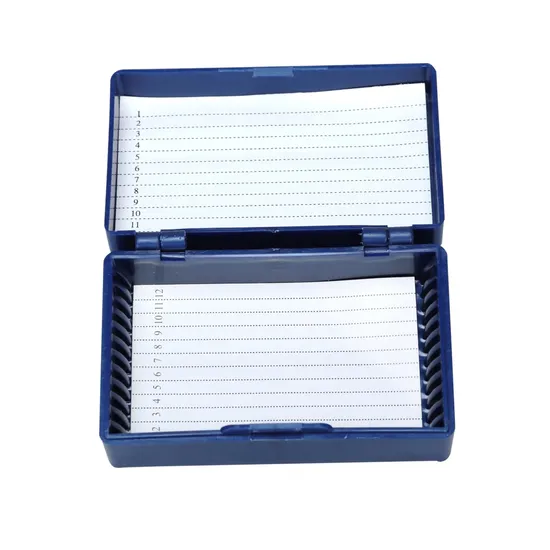 中国製造サンプル容器顕微鏡スライドストレージボックス教育機関に使用